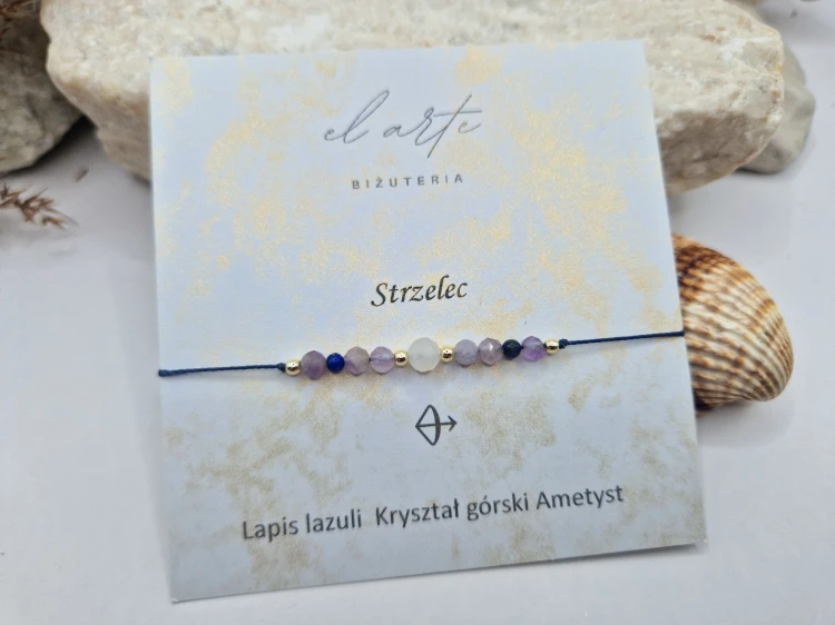 Strzelec - bransoletka zodiakalna z kamieni naturalnych