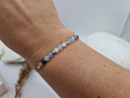 Ryby - bransoletka zodiakalna z kamieni naturalnych