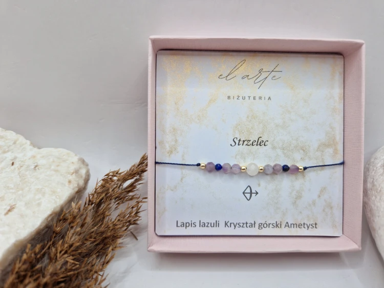 Strzelec - bransoletka zodiakalna z kamieni naturalnych