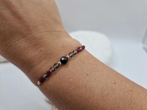Koziorożec - bransoletka zodiakalna z kamieni naturalnych